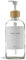 MaisoNovo Distributeur de Savon 1 pièce | Bouteilles Transparentes de 500ml avec Pompe en Bambou Blanc - 1 pièce | Distributeur Liquide Vaisselle
