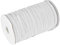 6 Mm Hochelastisches Gummiband, 200 Yards Rolle für Schutzkleidung, Mundschutz, Gummibänder, weiß (WHITE)