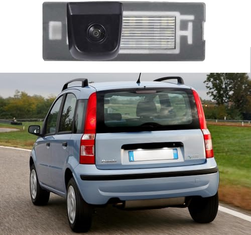 HD Rückfahrkamera Nachtsicht Auto Rückansicht Kamera Einparkhilfe Rückfahrsystem, für FIAT Panda Mk3 Mk4 Type 169 312 319 2003-2012 (OEM: 71734797,71771501)