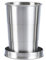 Joselin Vaso portátil plegable para viajes al aire libre, vaso telescópico, de agua portátil plegable de acero inoxidable para exteriores, 150 ml