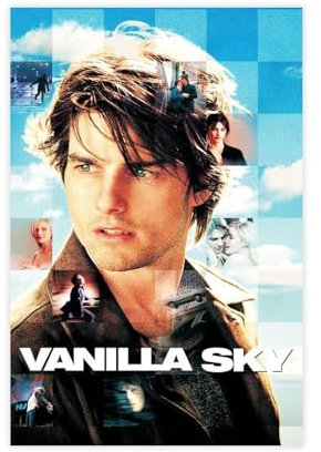 gyhac Filmposter Vanilla Sky (2001), Leinwandposter, Wandkunst, Dekordruck, Bild, Gemälde für Wohnzimmer, Schlafzimmer, Dekoration, 30 x 45 cm