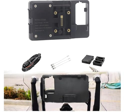 Für C&FMOTO 800MT 800 MT MT800 GPS Telefon Montieren USB & Wireless Lade Navigation Halterung Halter Stehen Motorrad Navigationshalterung GPS(Wireless Charger)