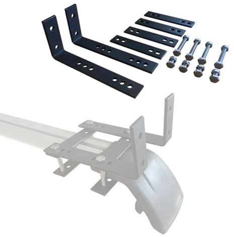 ZYHNNKL Support de Fixation pour Auvent, Kit D'installation de Support de Store en L, Capacité de Charge 75 Kg, pour Store de Toit de Voiture(Black)