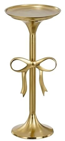 MICA Decorations Beistelltisch - H57 x Ø25 cm - Recyceltes Aluminium - Gold