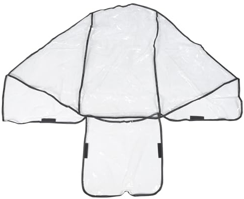 Regenschutz für Doppelkinderwagen mit Vorder und Rücksitzen Pvc | Durchsichtige Abdeckung, Wetterschutz für Babys und Kinder, Zubehör für Zwillingsbuggy
