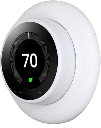 Vibsky Housse de protection en silicone pour thermostat Nest Learning - Rouge