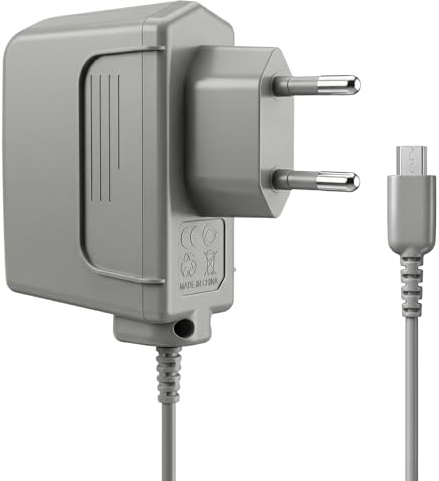 Sanicata AC Adapter für Nintendo DS Lite NDSL, 1,2m Wand Reiseladegerät mit Schutzfunktionen, Ersatzladekabel kompatibel mit NDSL Konsole