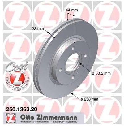ZIMMERMANN 250.1363.20 Coat Z vorne Bremse