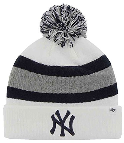 New York Yankees – Logo abtrünnigen weiß Pom Pom Beanies
