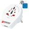 SKROSS | 1.500260 | Adaptateur de prise internationale (anglaise, americaine, chinoise, Suisse, italienne, australienne) vers prise Francaise avec chargeur USB 2.4A pour smartphone et tablette intégré