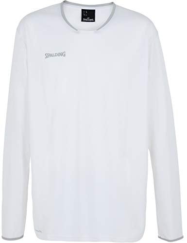 Spalding Herren Move Shooting Shirt, weiß/Silber grau, 140
