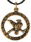 Kiss of Leather Raben Anhänger aus Bronze mit Baumwollband Br.137