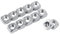 wifehelper Tuercas Cuadradas de Acero Inoxidable M3 M4 M5 M6 M8 Tuercas Rosca Tuercas Tornillo Tuercas Sujeción Herramientas(M3 x 100 unids)