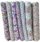 Egurs Baumwollstoff 7stück/Set Neueste Stoffpakete DIY Nähen Handwerk Quilting Patchwork Stoffe Gemischte Designs Lila Blumenserie 25 * 25cm
