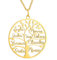 AFSTALR Collana da donna con albero della vita, nomi personalizzati, albero della vita, albero genealogico per figlia, madre, compleanno, anniversario, Acciaio inossidabile