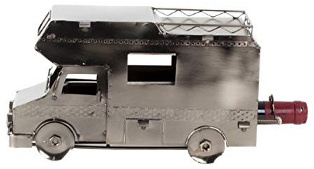 Mel-O-Design Moderner Weinflaschenhalter 'Wohnmobil' Höhe 17,5 cm Flaschenhalter Geschenkidee