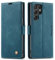 QLTYPRI Etui Coque pour Samsung Galaxy S22 Ultra, Portefeuille Fentes Cartes Housse Antichoc Cuir PU Vintage Portefeuille Etui Compatible avec Samsung Galaxy S22 Ultra - Bleu
