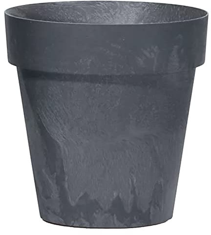 Maceta CUBE BETON EFFECT 12L., dimensiones (mm) 300x300x266, color Antracita
