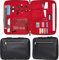 Knomo 11 Zoll Leder Tablet Organizer für Elektronik-Zubehör Laptophülle Laptoptasche