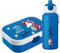 4youDesign Mepal Bento Box & Trinkflasche Set personalisiert follow you dreams blau – Geschenk für Kinder Weihnachten, Nikolaus, Geburtstag – Auslaufsicher – Brotdose 750ml, 400ml Flasche