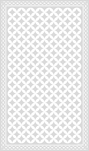DobleUve Estudio Alfombra Vinílica Hidráulica 21 | Color Gris | 47x80 cm | Alfombra Cocina Lavable Antideslizante | Alfombra Vinilica | Suelo Vinílico | Alfombra Vinilo Salón