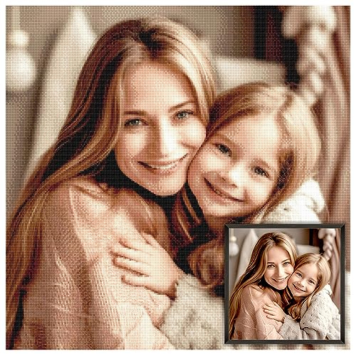 ARTULIO Diamond Painting Personnalisé - 40x30 cm – Diamant Painting Personnaliser Photo, Tableau Perle Diamant Personnalisé Avec Photo