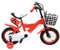 TESUGN Kinderfahrrad, 12 Zoll Fahrrad Kinderrad mit Stützräder, Outdoor Sportlich Kinderfahrräder, Rotes Fahrrad für Mädchen und Jungen 3-8