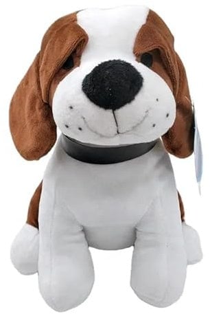 Dortech Cute Puppy V2 Door Stop for Home, 1kg Heavy Weighted Animal Door Stopper Floor, Soft Cuddly Fabric Stuffed Decorative Animal Door Stopper for Interior, Kids Room, Bedroom, Home & Office Décor