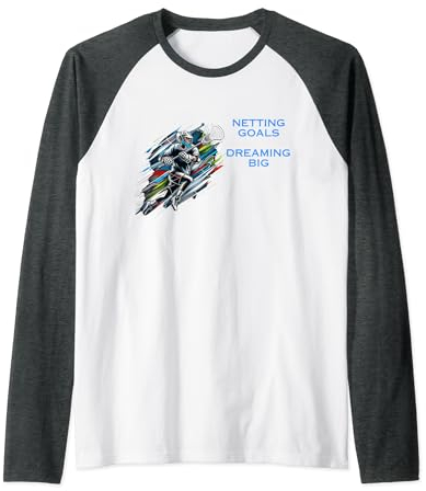 Tore schießen, groß träumen - Lacrosse Apparel Raglan