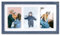 Shampsen 3 Bilderrahmen 10x15 Blau Bilderrahmen Collage für 3 Fotos für Wandmontage & Tischdisplay
