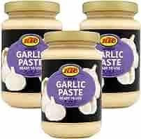 Gharana Swaad Ka Khazaana KTC Minced Garlic Paste 210gm(Pack of 3) | Premium Quality | Fresh and Convenient | Time-Saving, Versatile | Authentic Taste | Enhances The Flavor Profile