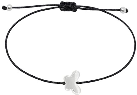 Selfmade Jewelry Armband Schmetterling Silber, Größenverstellbar, Inkl. Geschenkverpackung, Handmade in Germany - Ideal als Geschenk Mädchen
