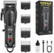HIENA PRO Tondeuse à cheveux professionnelle pour homme - Tondeuse à cheveux et barbe - Tondeuse à barbe - Batterie rechargeable - Affichage LED - Noir