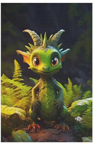 Drachen 1000 Teile Puzzle, Holzpuzzle, Puzzles Für Erwachsene Kinder, 1000 Teile Puzzle Für Jugendliche & Erwachsene Lernspiel Herausforderungsspielzeug (78×53cm)