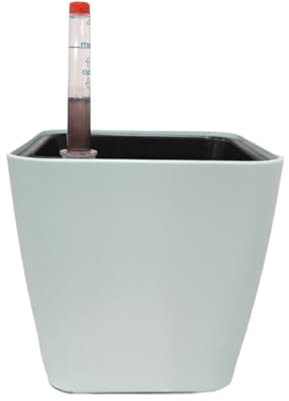 siduytin Pots de Fleurs faciles à Entretenir pour Les Jardins intérieurs et extérieurs Pots de Plantes à arrosage Automatique en résine pour Plantes Pots de Plantes, Paon Bleu, 14 * 13 * 10.5