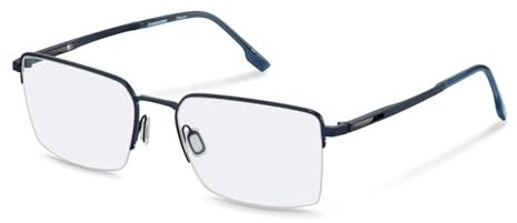 Rodenstock Quadratisch Titan Brillen in Dark Blue für Herren, Brille mit Sehstärke, optional mit Sonnenbrillen tönung oder Blaulichtfilter (Modell R7152)
