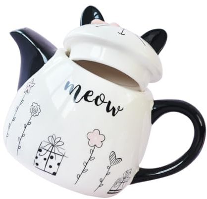 PRETYZOOM Cat Teapot Kettle Teapot Household Tea Ware Ceramic Teaware Household Teapot Ceramic Teapot Teakettle Small Tea Kettle Teapots for Tea Ceramic Tea Kettles Tea Jug Ceramics