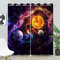 WEQEER Kinder Blickdichte Vorhänge Galaxie Planet Verdunklungsvorhang Weltraum-Vorhänge, Sonnensystem, Erde, Galaxie, Sternenhimmel Blickdichte Vorhänge Jungen (1,280×245BxH (140×245cm×2))