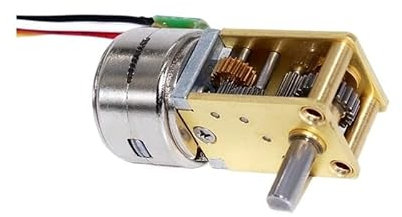 BYLSAGWHT DC 5V GM1218-15BY Stepper Electronic Starter Metal Gearbox Worm Gear Brushless 2-Phase-4-Wire(Ratio 603 to 1)