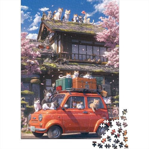 Cartoon Car 1000 Stück Puzzles Für Erwachsene Teenager Moderne Heimdekoration Für Erwachsene Und Kinder Ab 12 Jahren 1000pcs (75x50cm)