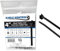 Kable Kontrol Black Fuel Hose Radius Clamp Cable Ties, 100 mm x 2.5 mm, Pack of 100, 4 Nylon Zip Ties, UV & Chemical Resistant Tie Wraps, Secure Self-Locking Mechanism for Automotive & Industrial Use