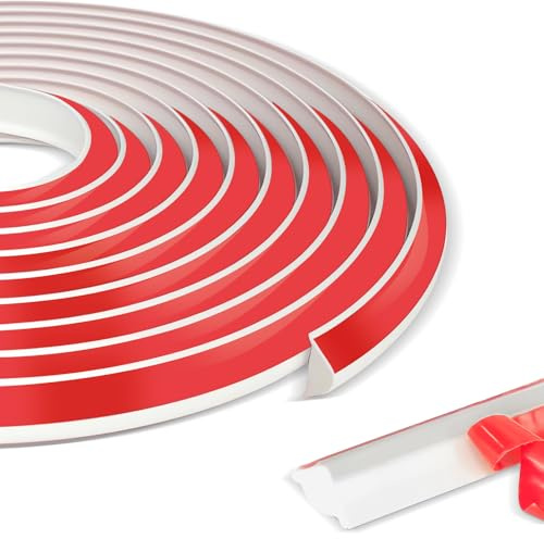 Bande décorative triangulaire autocollante flexible en TPE pour plafonds, murs, plans de travail de cuisine, adhésif puissant, 3 m x 12 mm x 9 mm, pour bords de carrelage, bords d'armoires et