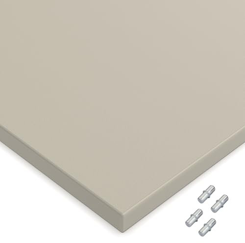 X57 Einlegeboden nach Maß - 2mm ABS Kante umlaufend - Regalbrett, Fachboden, Holzbrett im Zuschnitt nach Maß passend für jeden Schrank (Kaschmirgrau)