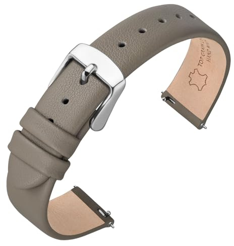 ANNEFIT Leder Uhrenarmbänder für Herren Damen, Schnellverschluss Ersatzarmband 12mm 13mm 14mm 16mm 18mm 20mm 22mm