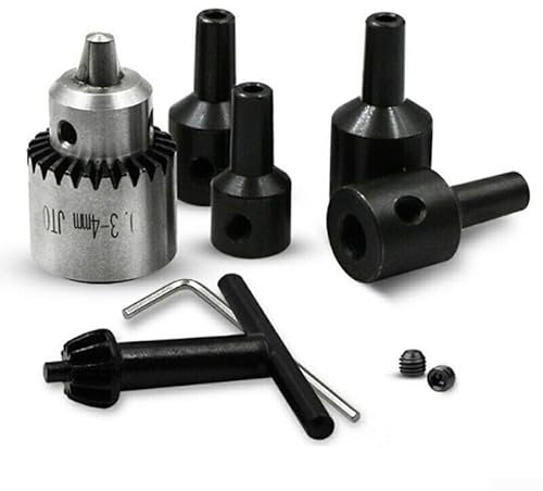 Tool JT0 Mini-Bohrfutter, kompatibel mit einer Vielzahl von Elektromotoren und Bits (6 mm Bohrfutter-Set)