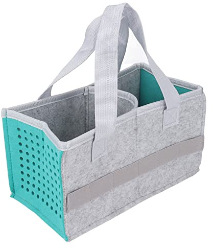 POENVFPO Toniebox Carrying, Filzkinder Reisespielzeug Organisator Musical Toy Folding Handtasche für Toniebox Player Starter Set (Seeblau)