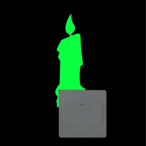 Wandaufkleber für Schlafzimmer, Peel and Stick, Lichtschalter-Aufkleber, leuchtet im Dunkeln, Lichtschalter-Aufkleber für Schlafzimmerwanddekorationen