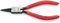 Knipex Pinza per Anelli di Sicurezza per Anelli di Sicurezza Interni a Fori Bonderizzata Nera, Rivestiti in Resina Sintetica 140 Mm 44 11 J1