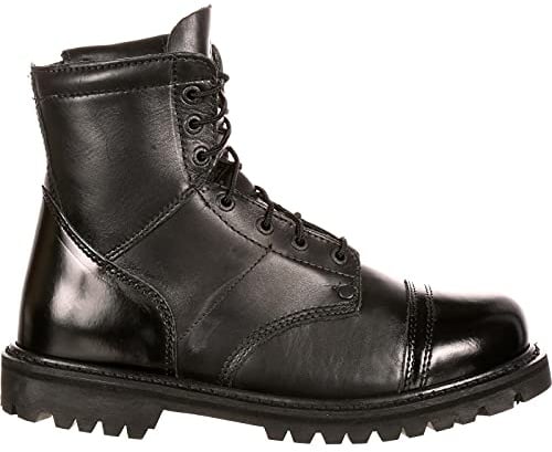 ROCKY Side Zipper Jump Boot, Black, Size 10(WI)