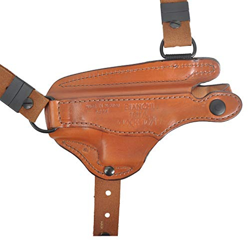 Bianchi X16 Schulterholster horizontal, Premium-Rindsleder/braun, Links, Größe 10, Gl 17, 19, 22, 23, 46